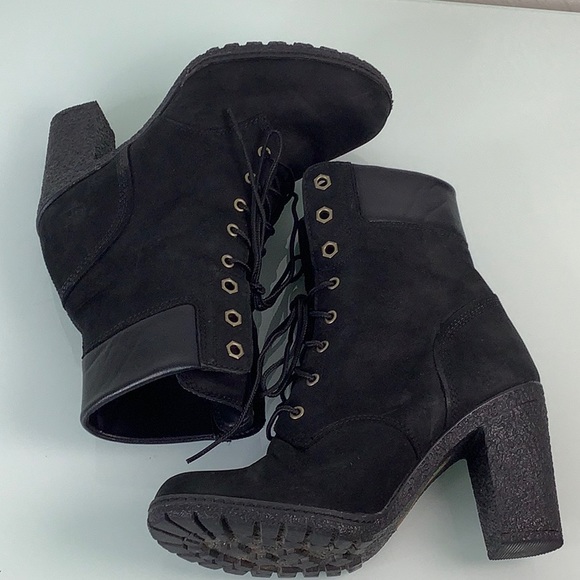 Timberland Glancy Leather 6” lace up 8 eyelets ankle boots size 6.5 EUC - Picture 11 of 16